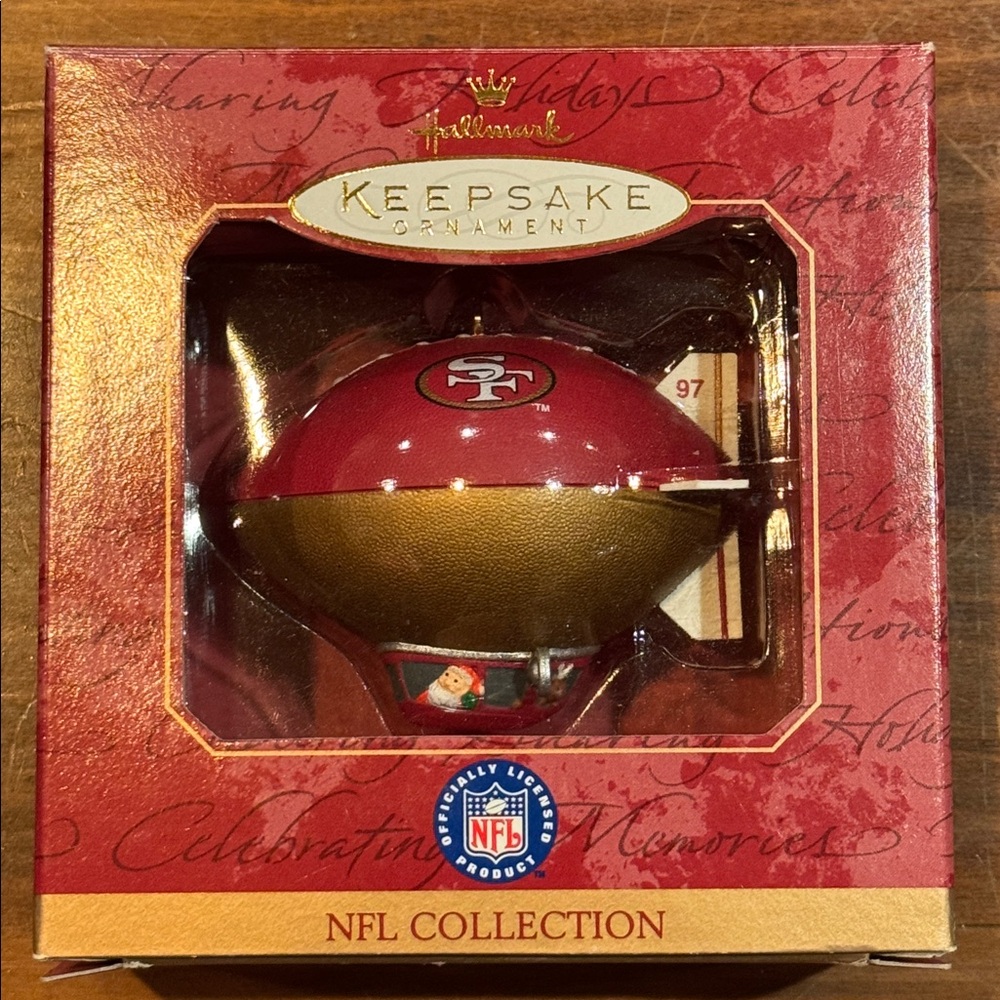 Hallmark Keepsake San Francisco 49er Christmas Ornament 1997 NFL Collection Ball